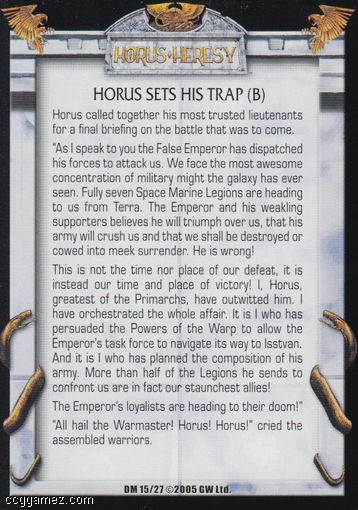 Horus Sets His Trap (b)
